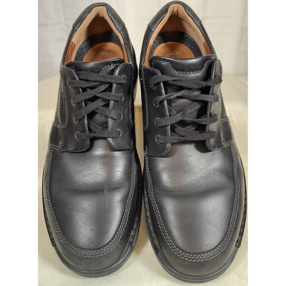 Men's ECCO 'Fusion II' Black Leather Moc-Toe Oxfords Size US 12 EUR 46 UK 11.5 - Picture 3 of 8